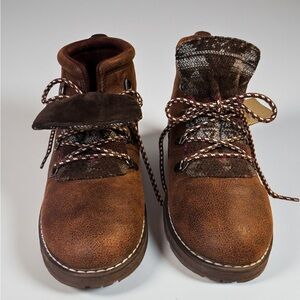 Bob’s (by Sketchers) Boots with Plaid Accents